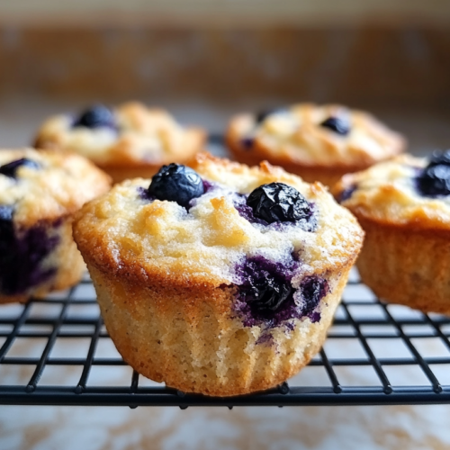 Cottage Cheese Blueberry Muffins