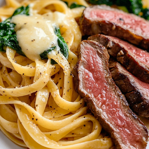Steak and pasta