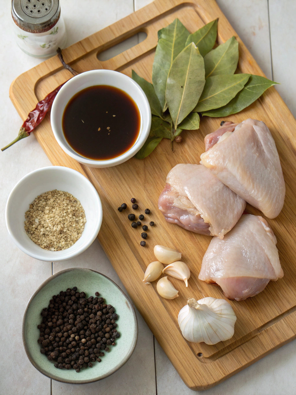 Chicken Adobo ingredients