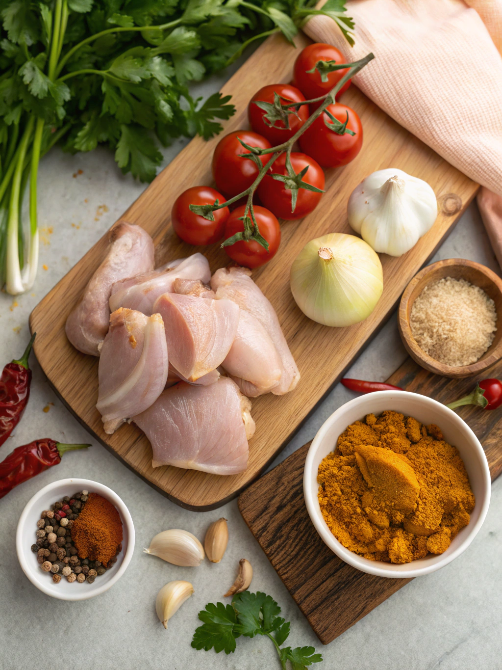 Chicken Curry ingredients