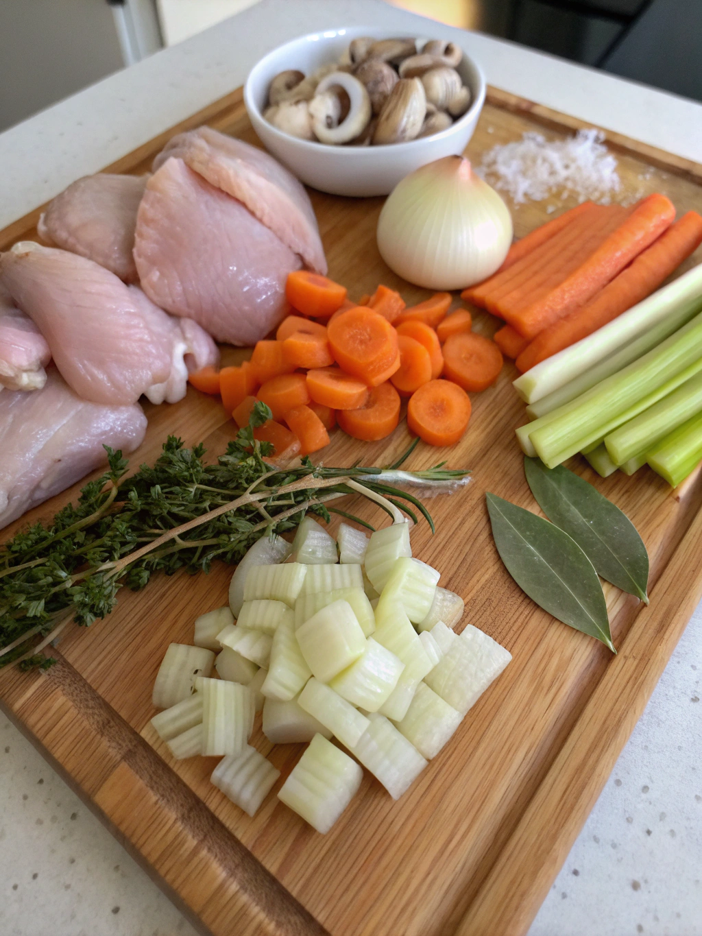 Chicken Fricassee ingredients
