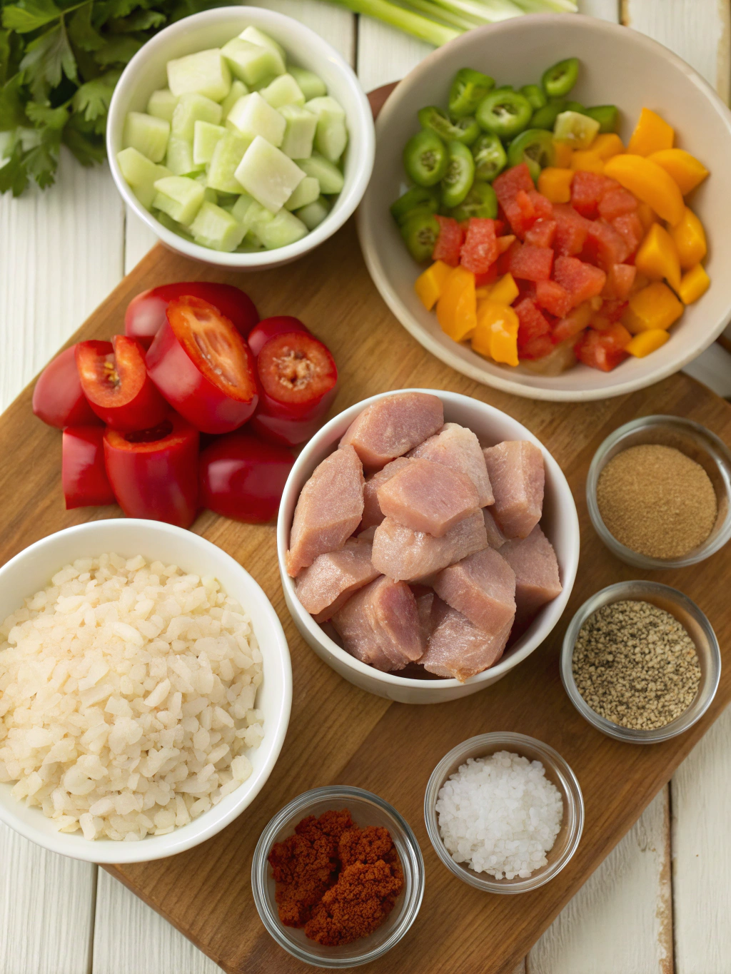Chicken Jambalaya ingredients