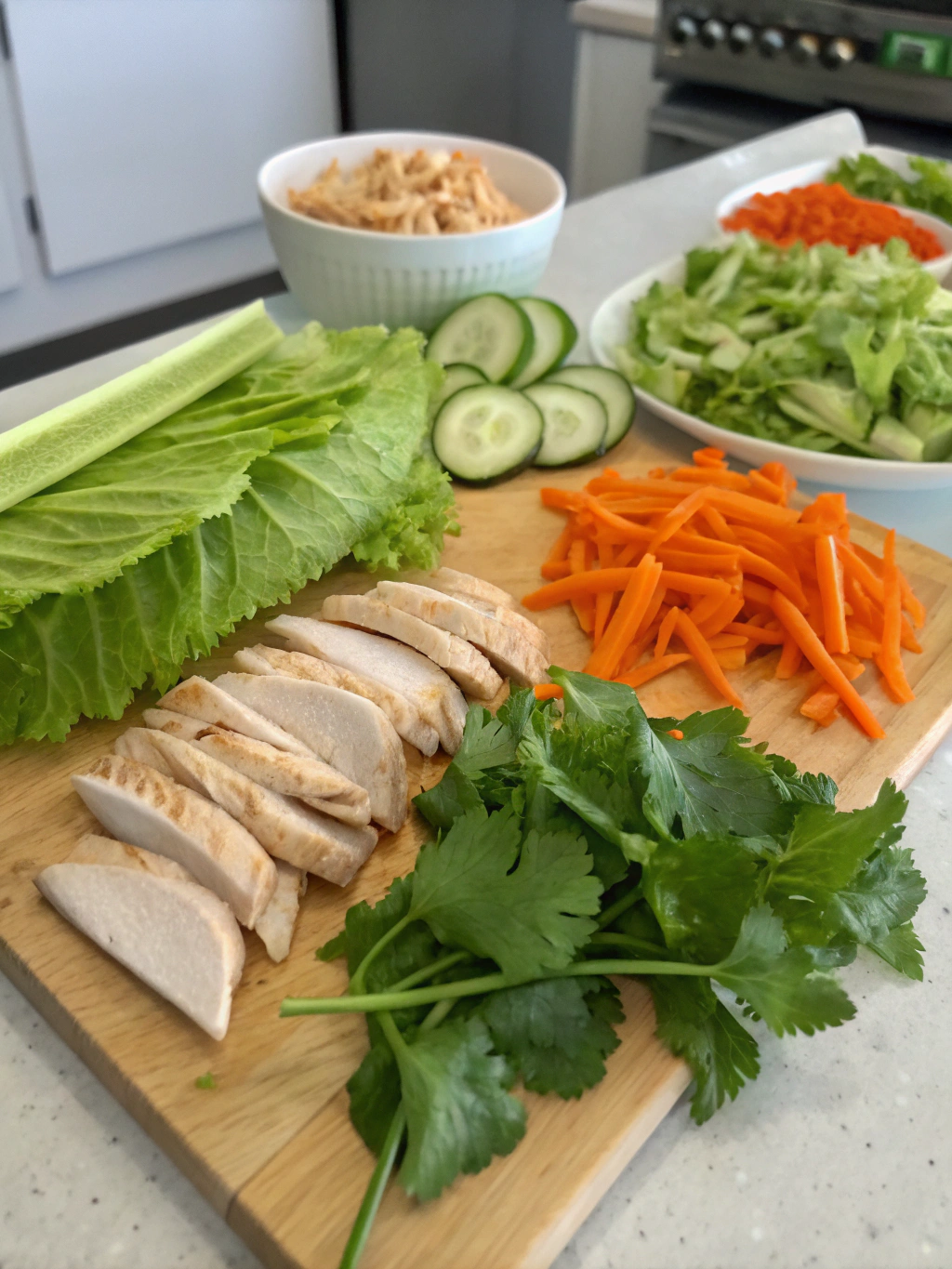 Chicken Lettuce Wraps ingredients