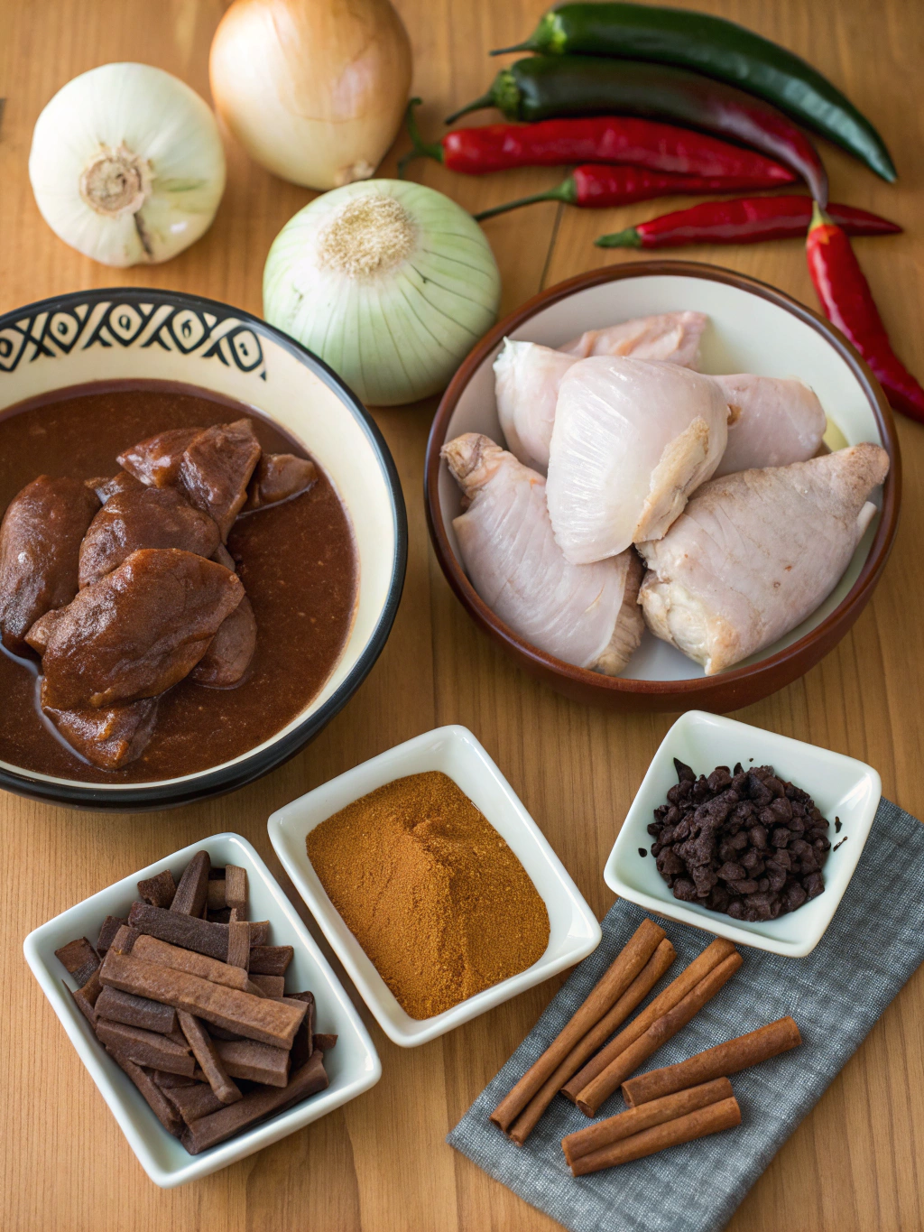 Chicken Mole ingredients