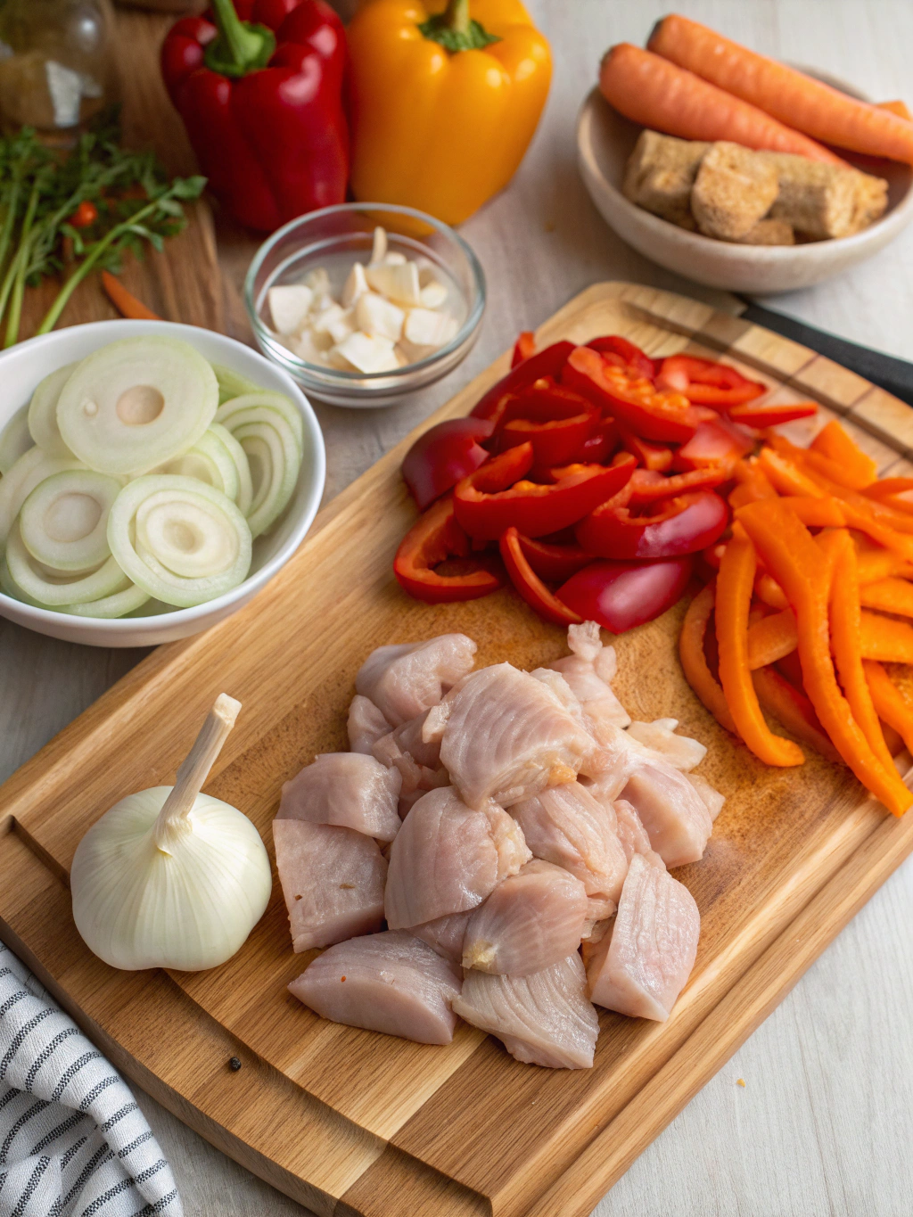 Chicken Paprikash ingredients