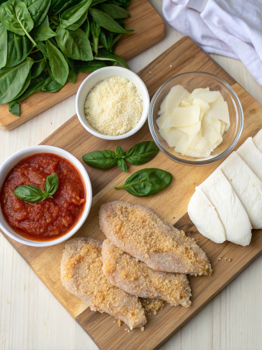 Chicken Parmesan ingredients