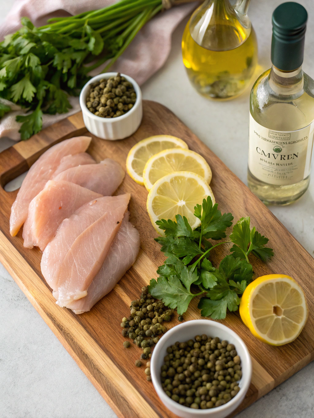 Chicken Piccata ingredients
