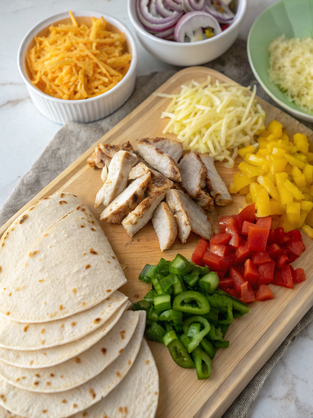 Chicken Quesadillas ingredients