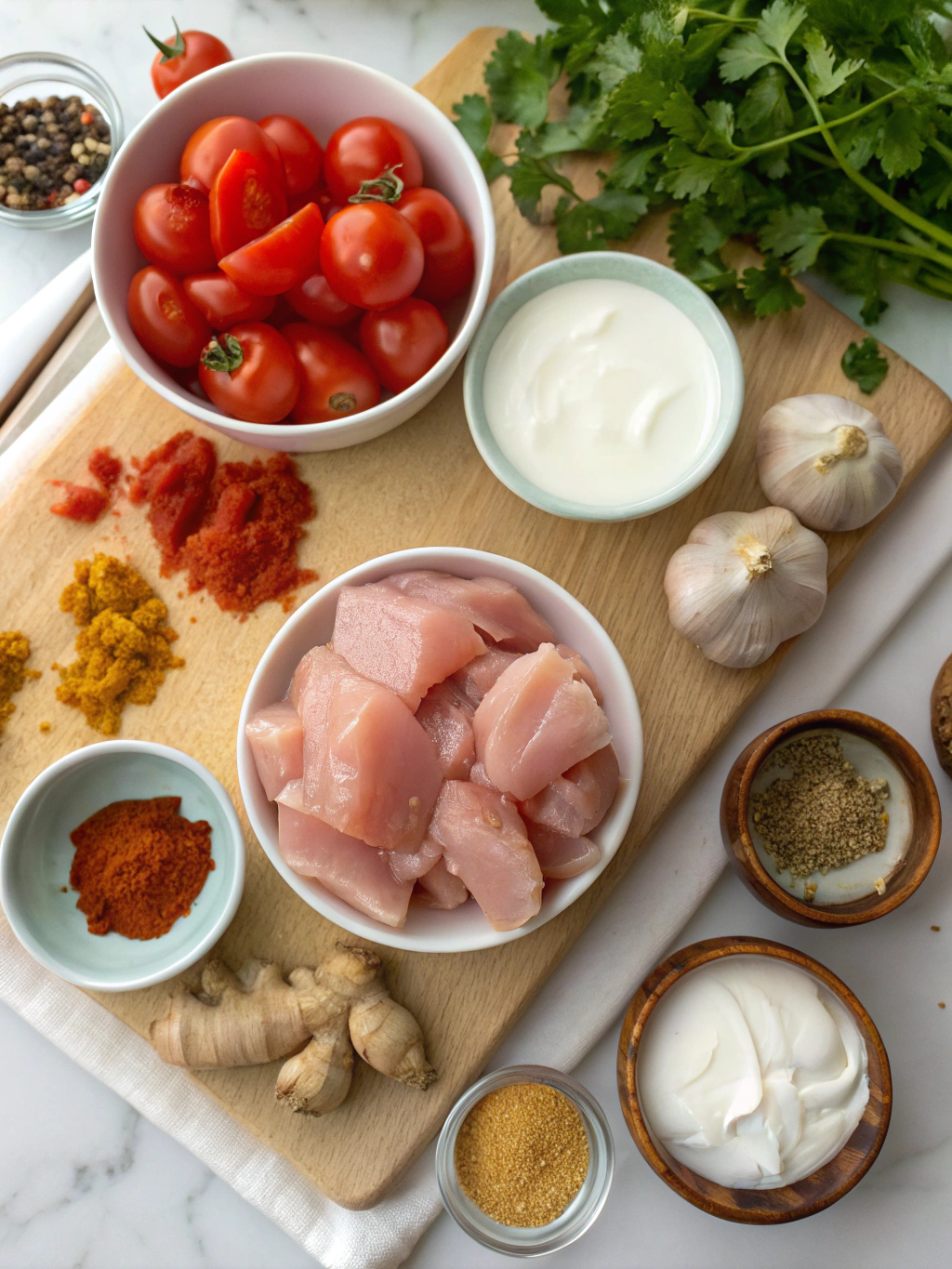 Chicken Tikka Masala ingredients