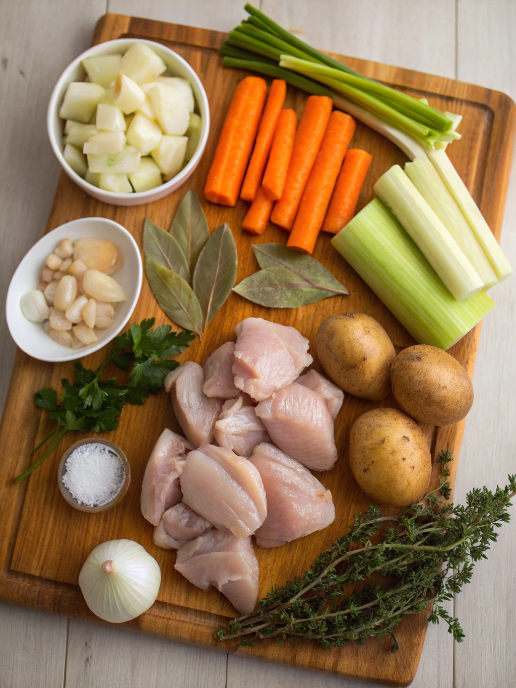 Slow Cooker Chicken Stew ingredients