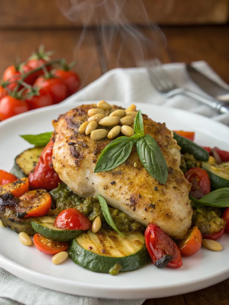 Baked Pesto Chicken