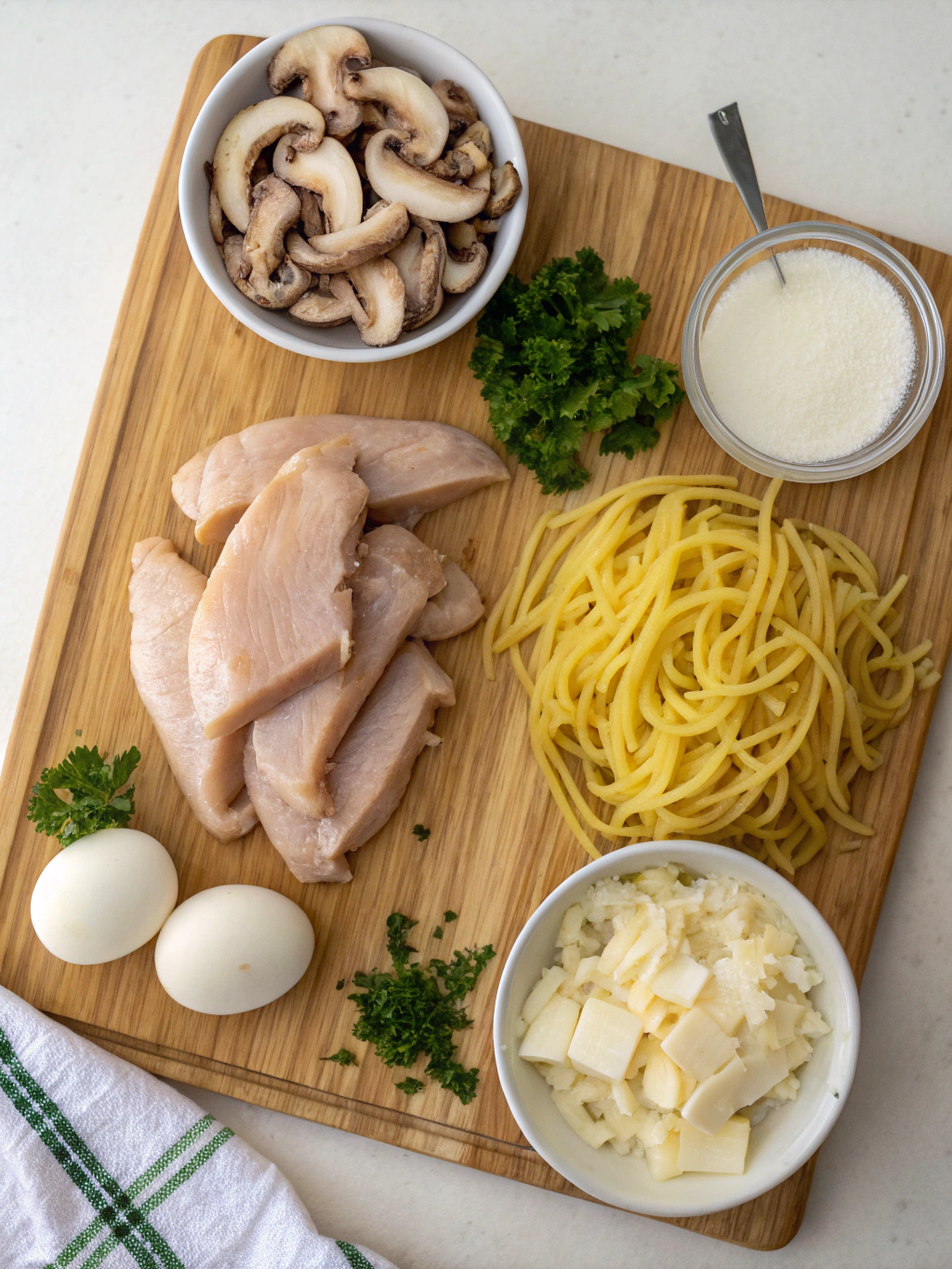 Chicken Tetrazzini ingredients