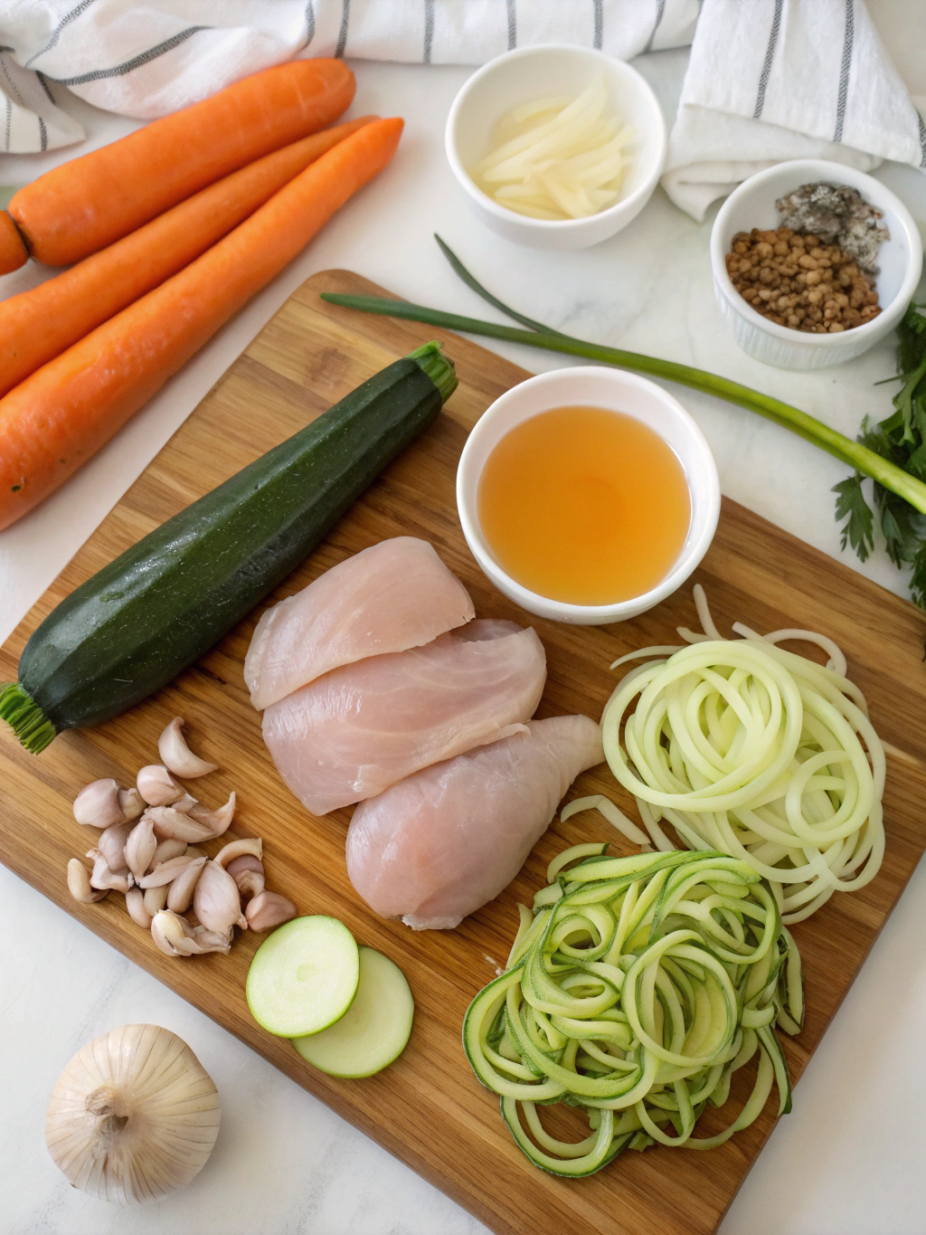 Chicken Zoodle Soup ingredients