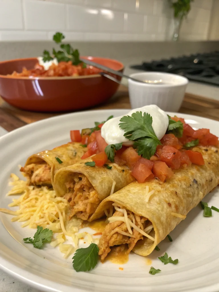 Chicken and Cheese Enchiladas