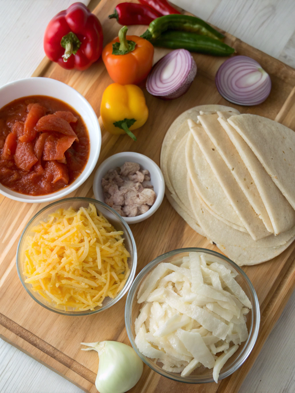 Chicken and Cheese Enchiladas ingredients