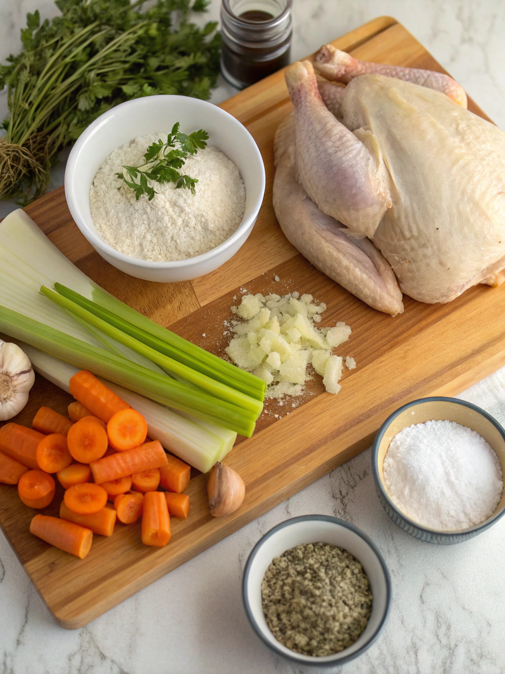 Chicken and Dumplings ingredients