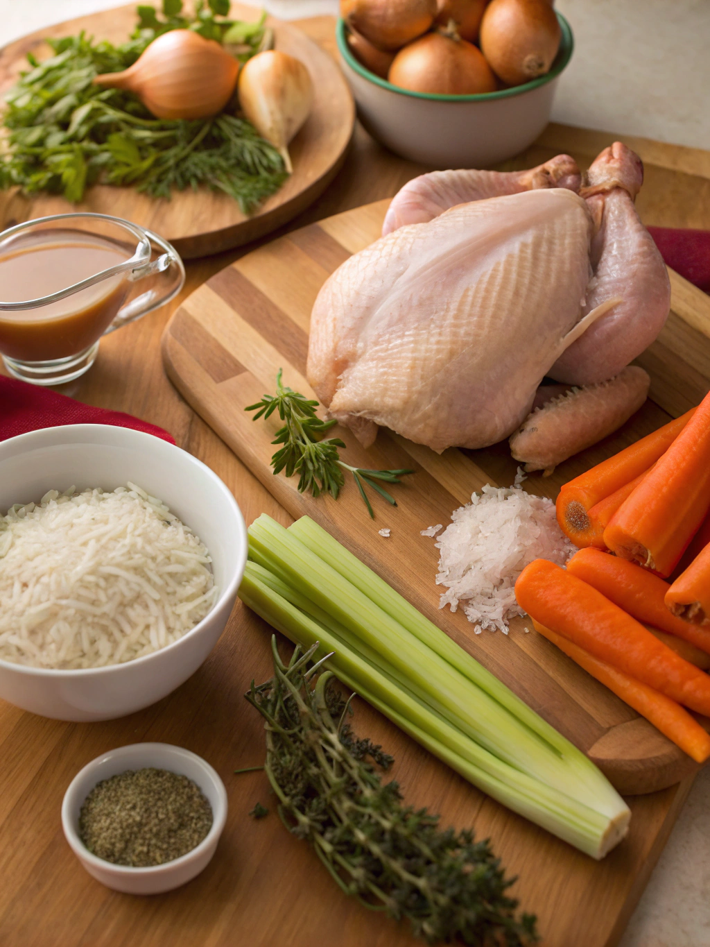 Chicken and Rice Soup ingredients