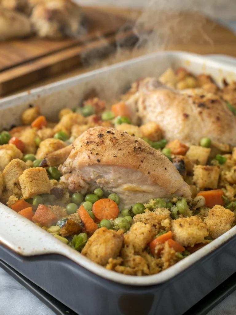 Chicken and Stuffing Bake