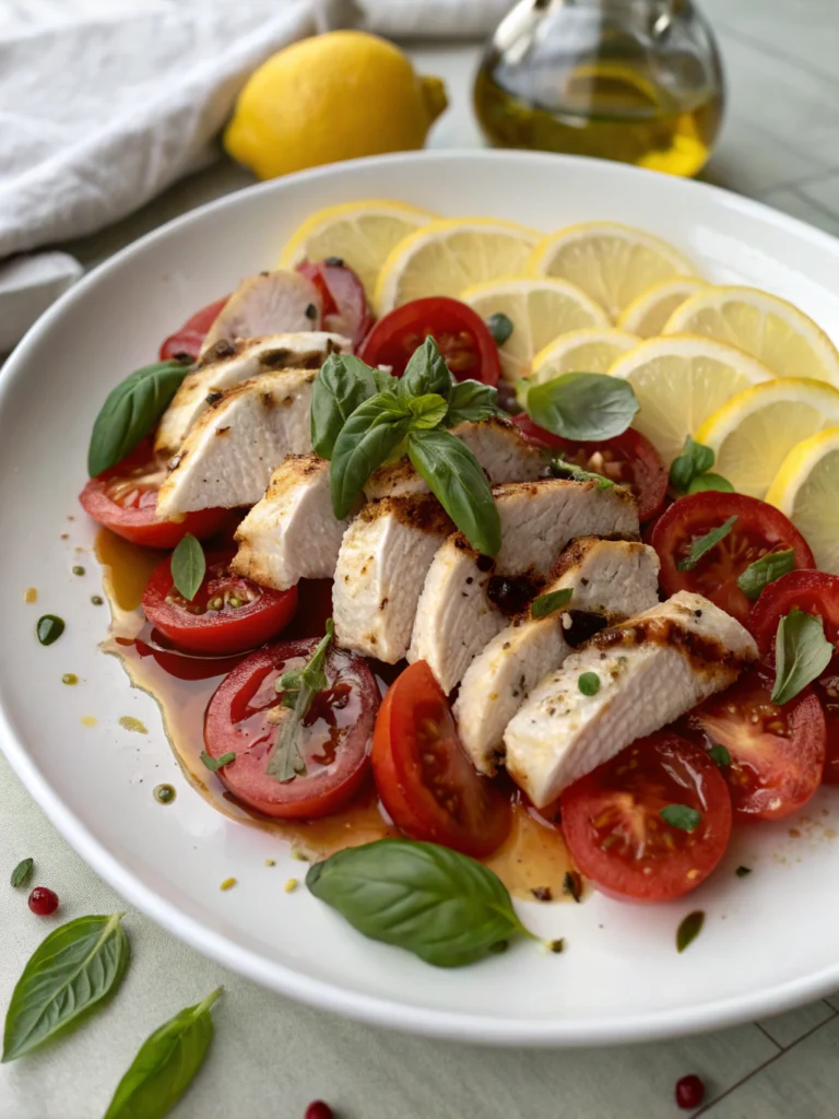 Chicken and Tomato Basil Salad