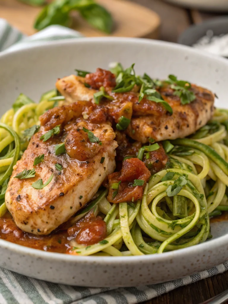 Chicken and Zucchini Noodles