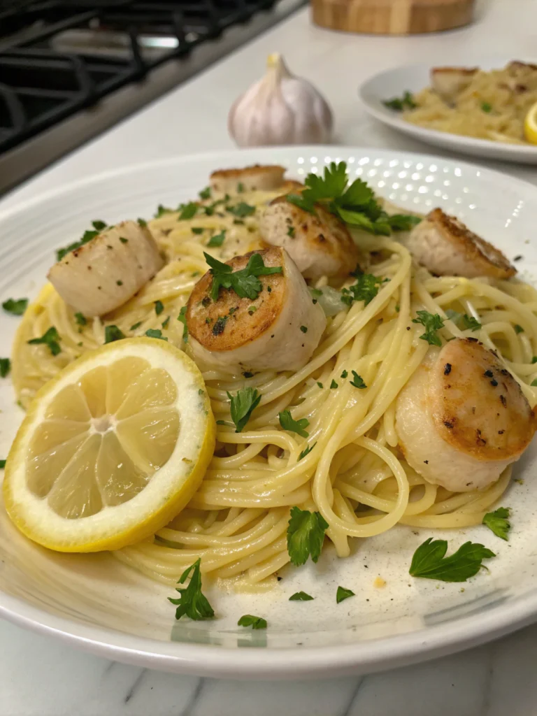 Lemon Garlic Scallop Pastaingredients