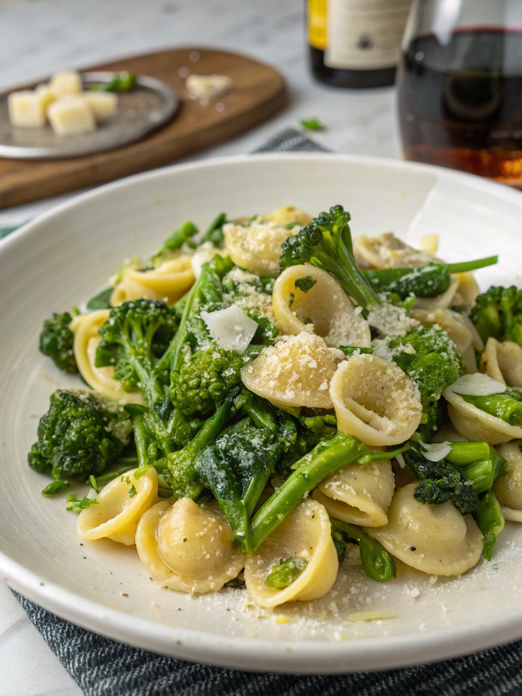 Orecchiette with Broccoli Rabe ingredients