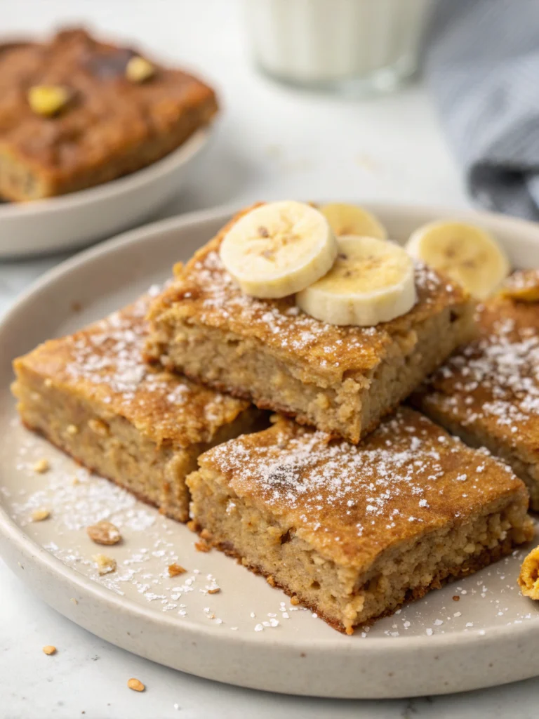 Peanut Butter-Banana Oatmeal Bars