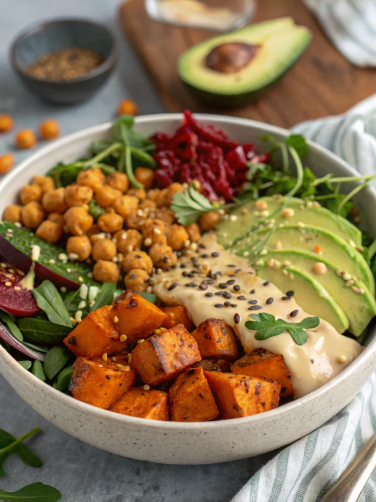 Spiced Chickpea and Sweet Potato Buddha Bowl