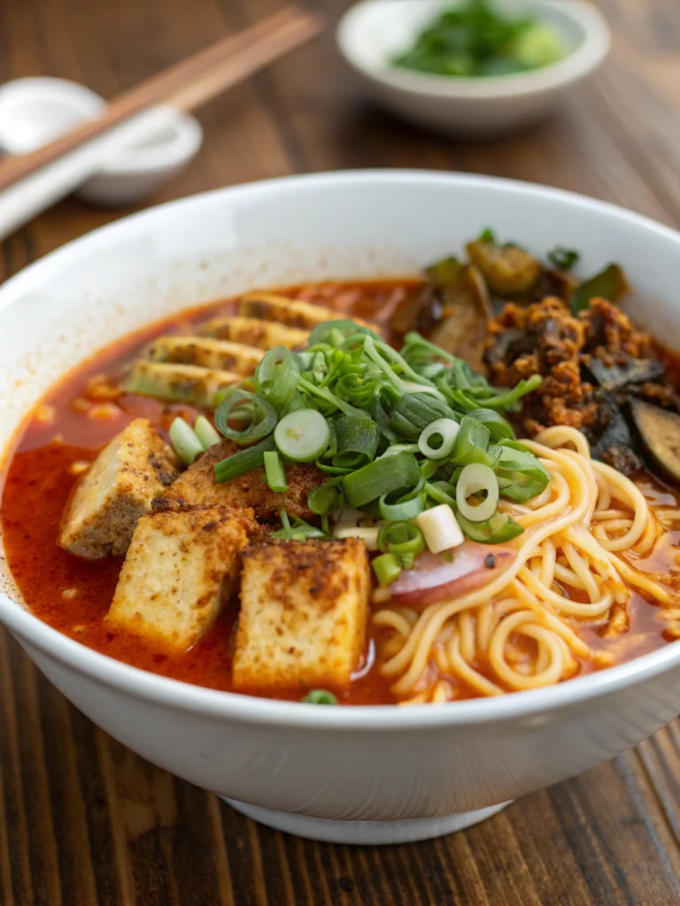 Spicy Miso Ramen with Crispy Tofuingredients