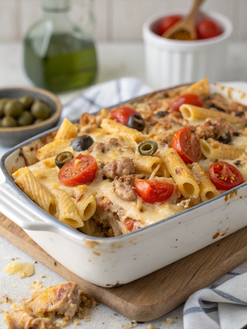 Tuna Pasta Bake ingredients