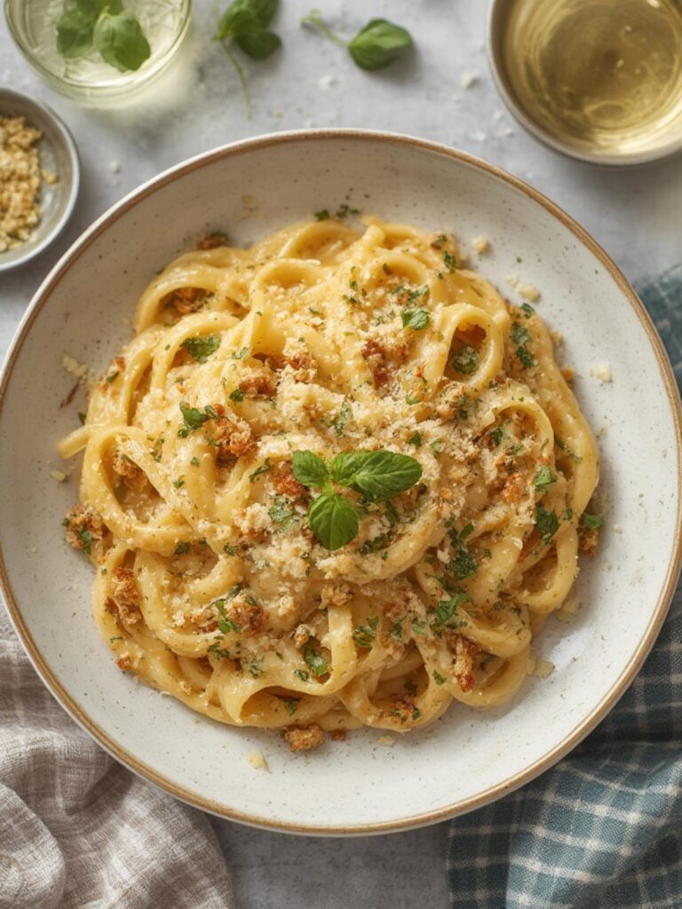 creamy garlic parmesan pasta